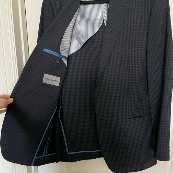 Johnston & Murphy Check Sport Coat Large - Picture 4 of 5